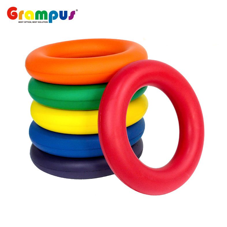 Grampus 彩虹遊戲圈 Rainbow Foam Play Rings (Set of 6)