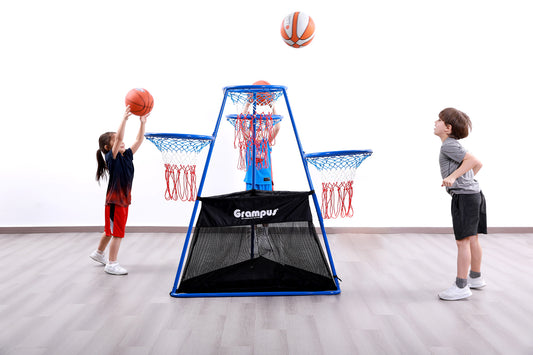 Grampus 樹狀籃球架(4個籃框)Tree-Style Multi-Height Basketball Stand