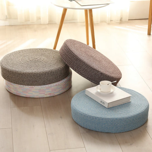 北歐棉繩編織圓形蒲團 Nordic Cotton Rope Woven Floor Pouf