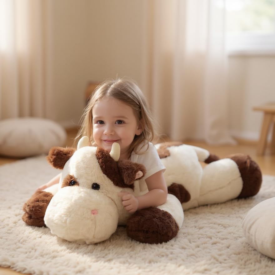 重量感安撫紅熊貓絨毛玩偶 Weighted Cow Plus