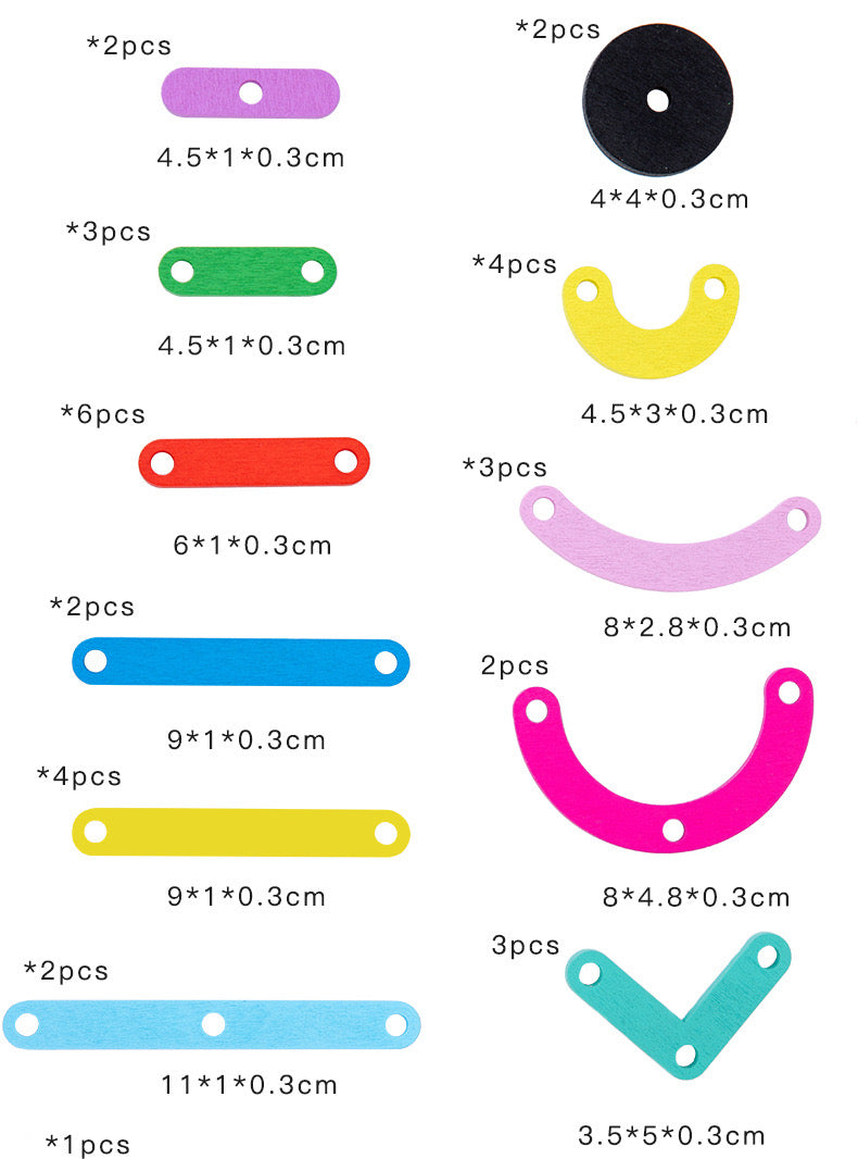 Montessori 百變套柱玩具 Versatile Pegboard Set