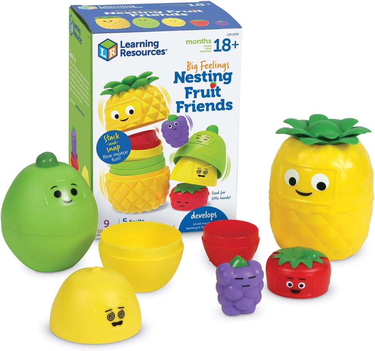 Learning Resources 情緒水果好朋友 Big Feelings Nesting Fruit Friends