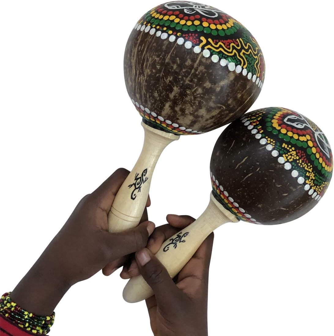 印尼手工椰殼沙鈴 Indonesian Coconut Maracas