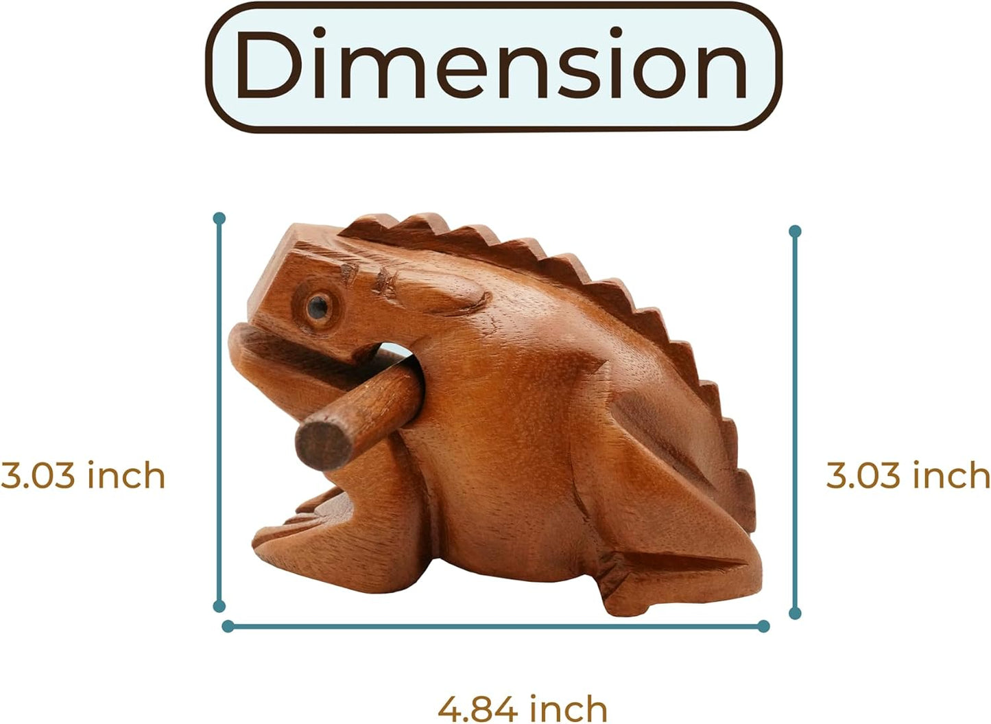 青蛙刮瓜木製樂器 Frog Guiro Wooden Instrument