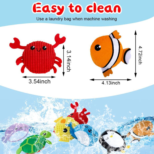 teytoy 海洋動物感官紋理豆袋 10入 Ocean Animal Sensory Bean Bags - 10pcs Texture Set