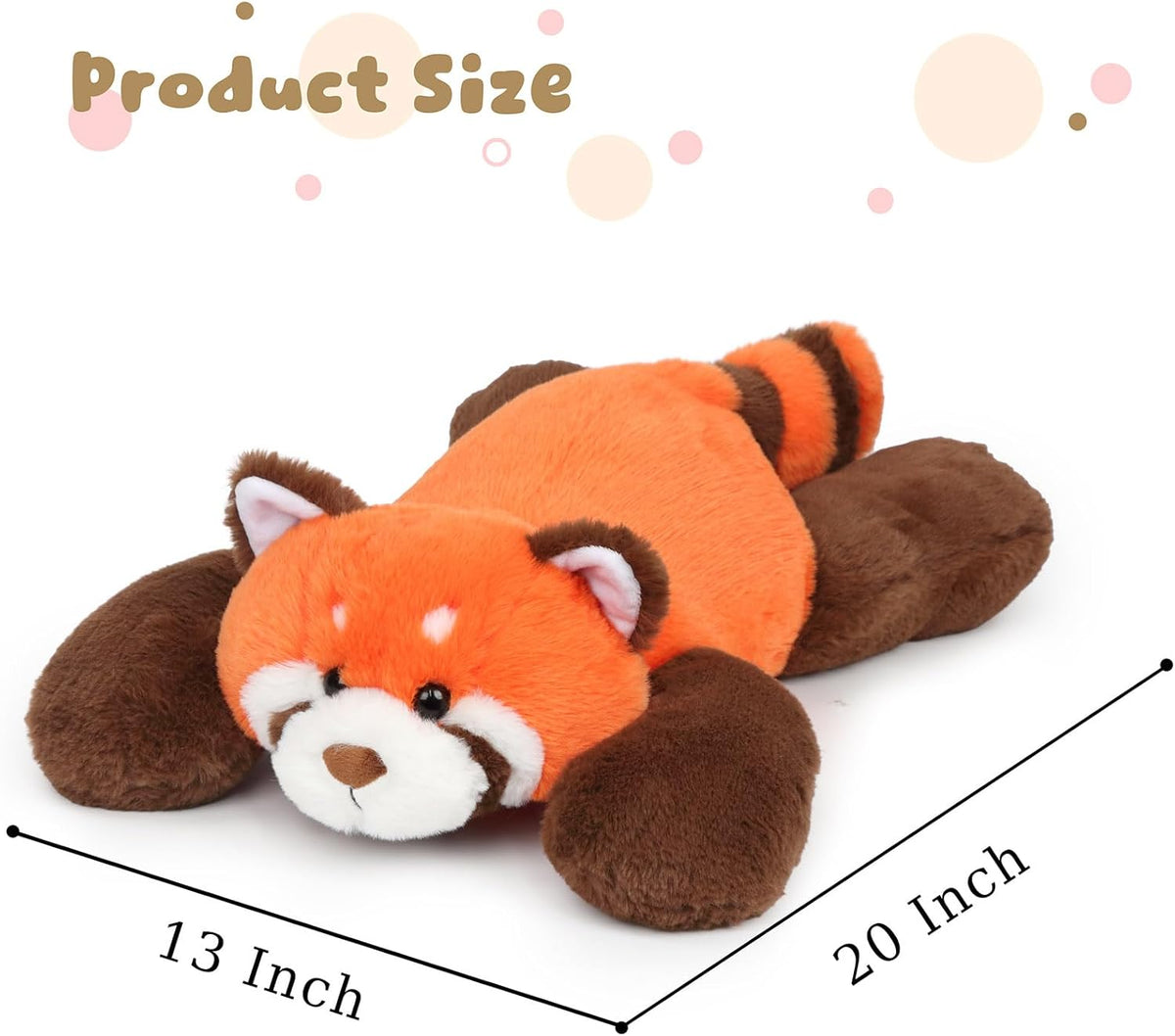 重量感安撫紅熊貓絨毛玩偶 Weighted Red Panda Plush