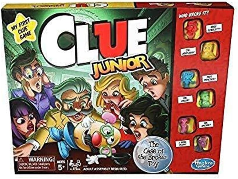 Clue Junior 兒童版 2-6人推理偵探遊戲 校園情境 Mystery Games for Kids School-day