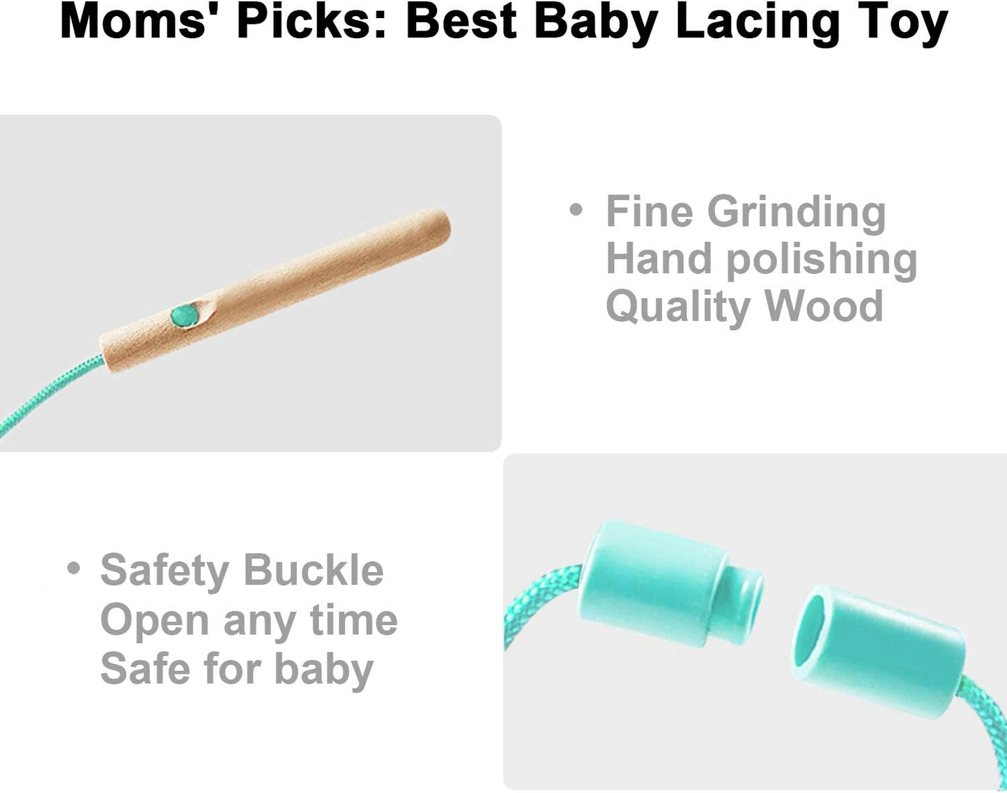 TOP BRIGHT 木製穿線串珠 Wooden Lacing Beads