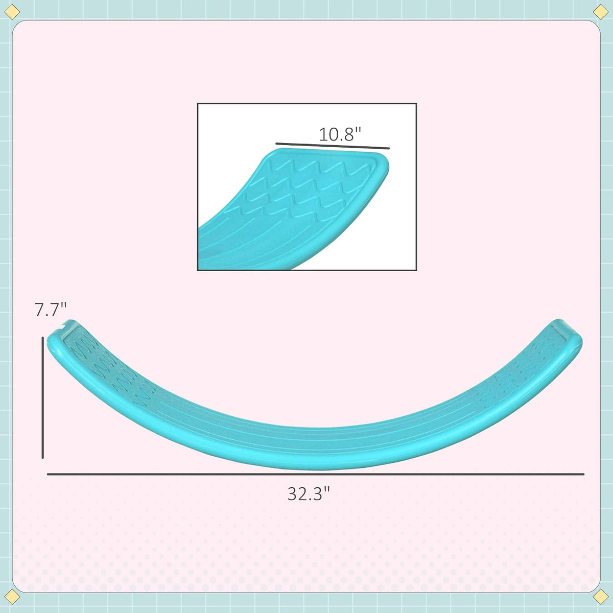 兒童平衡曲面板 92×28cm Kids Curvy Balance Board