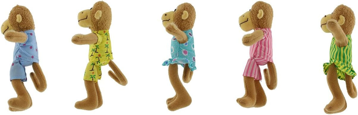 五隻小猴子指偶 Five Little Monkeys Finger Puppet Set