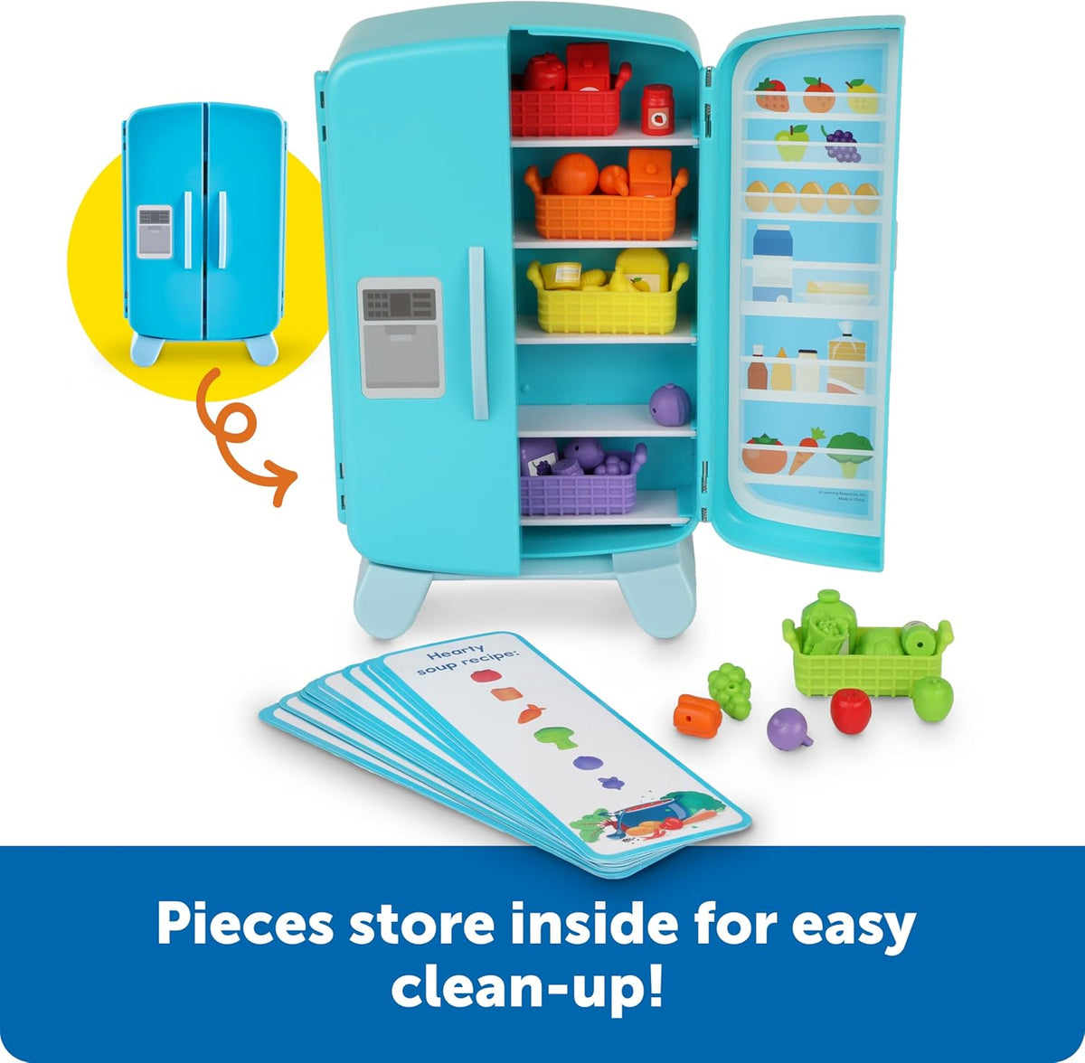 Learning Resources 迷你冰箱食物分類組 Sorting Snacks Mini Fridge