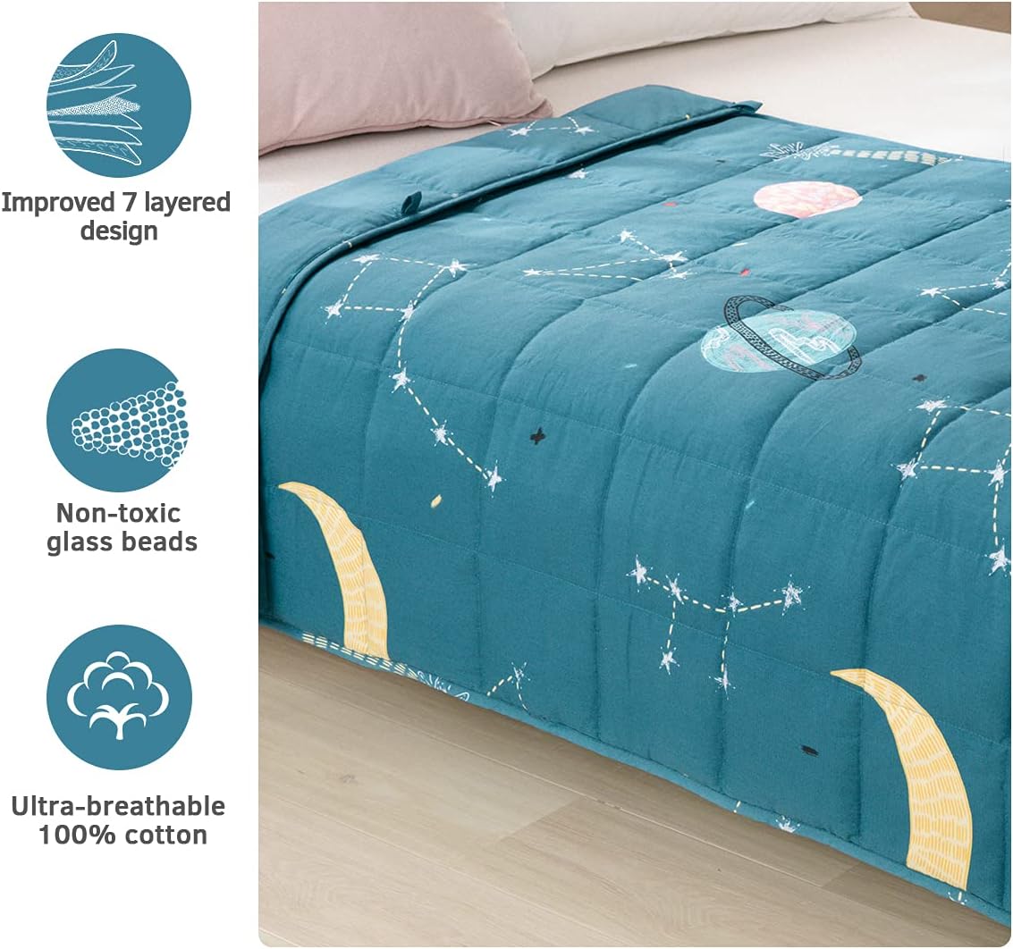 Mr. Sandman 星月藍加壓被系列 Star Moon Blue Weighted Blanket Series