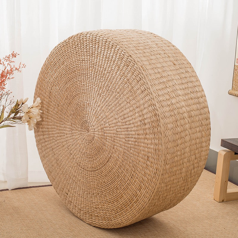 天然草編高彈蒲團 Natural Straw Woven Pouf