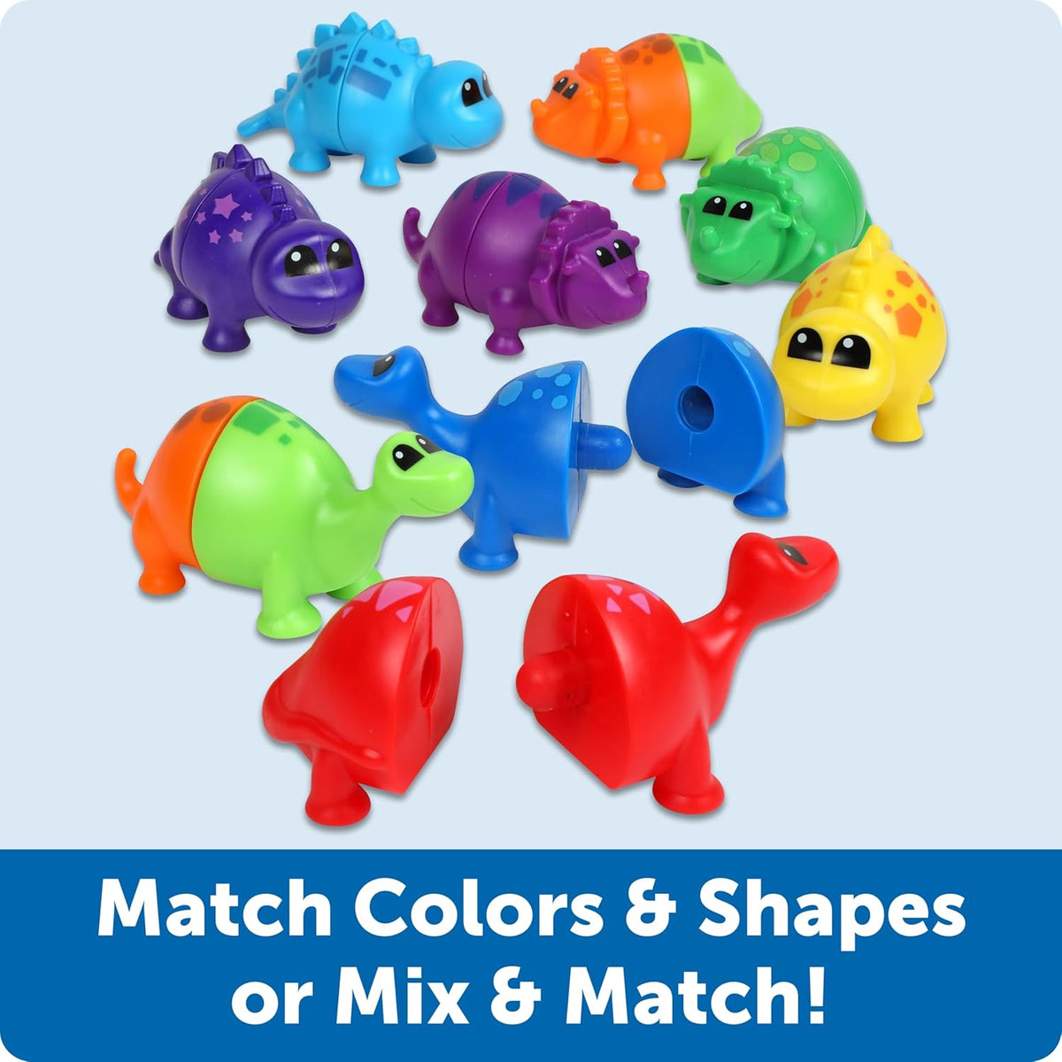 Learning Resources 拼拼樂配對恐龍 Snap-n-Learn Matching Dinos