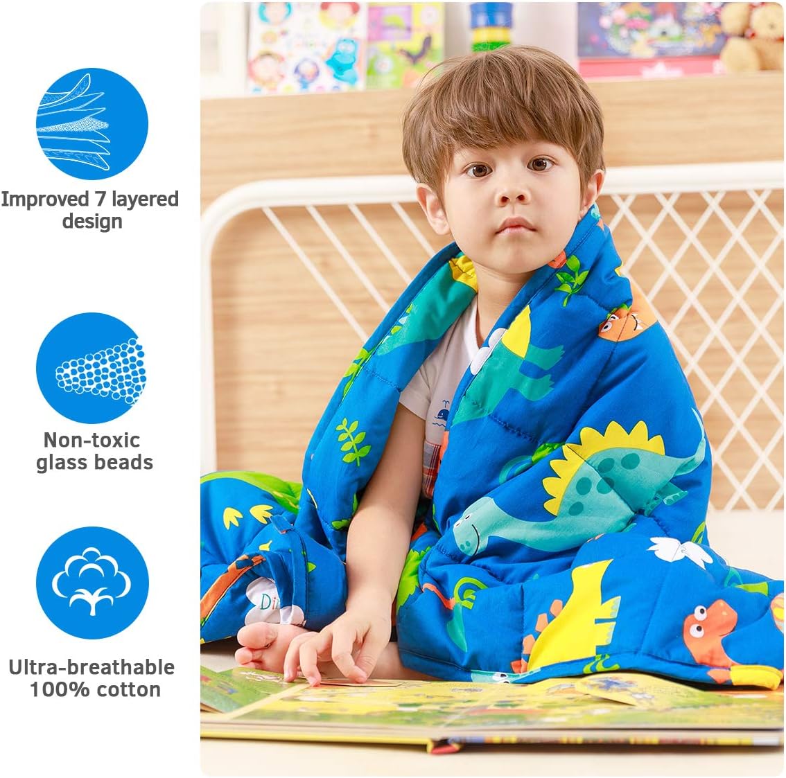 Mr. Sandman 恐龍公園加壓被系列 Dinosaur Park Weighted Blanket Series