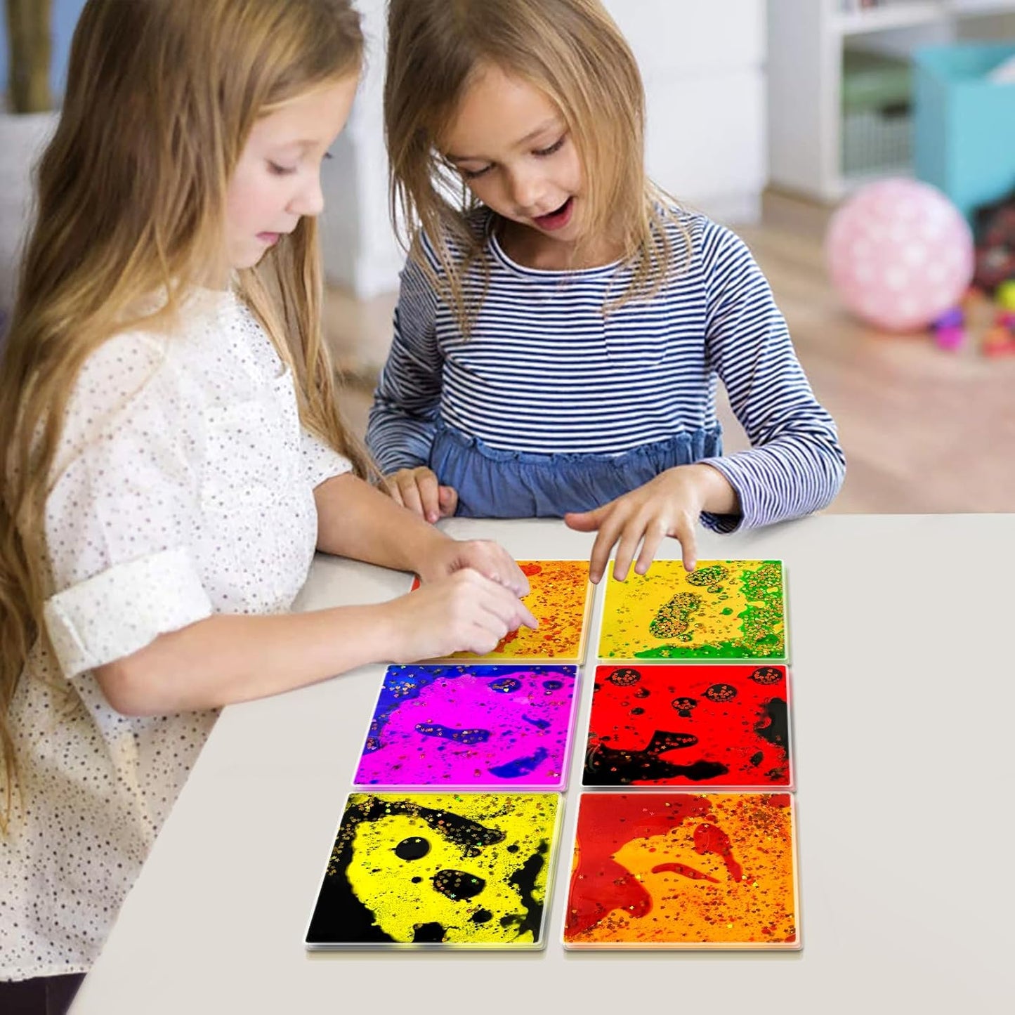正方形液態感統玩具 12入組 Square Liquid Motion Toys 12-Pack