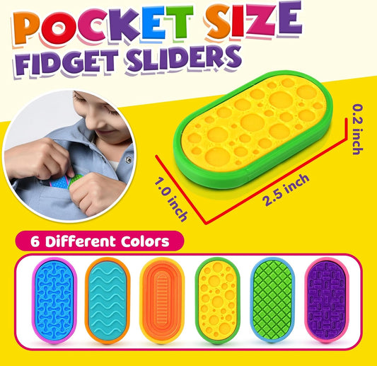 LESONG 磁吸紓壓滑塊套組 Magnetic Push Slider Fidget Set 6-Pack