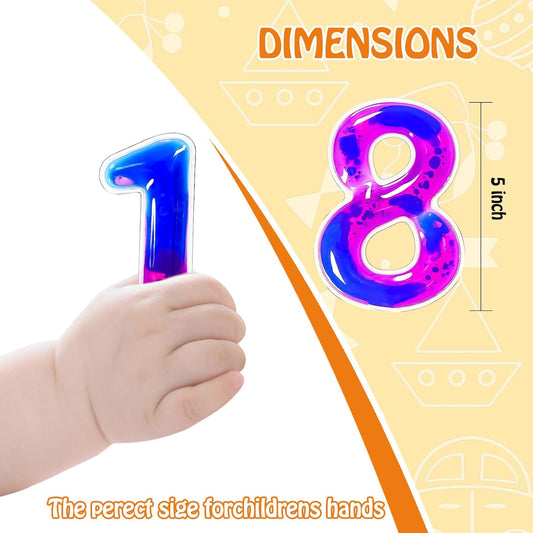 感統數字凝膠玩具15件組 Sensory Gel Numbers 15-Pack