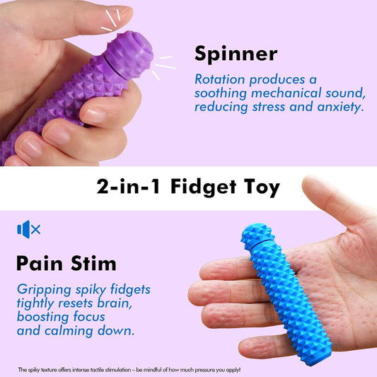 LESONG 旋轉尖刺減壓器 4入組 Rotating Spiky Grippie 4-Pack