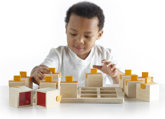 Guidecraft 躲貓貓聲音配對盒 Peekaboo Sound Boxes