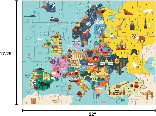 Mudpuppy 歐洲地圖拼圖 Map of Europe Puzzle
