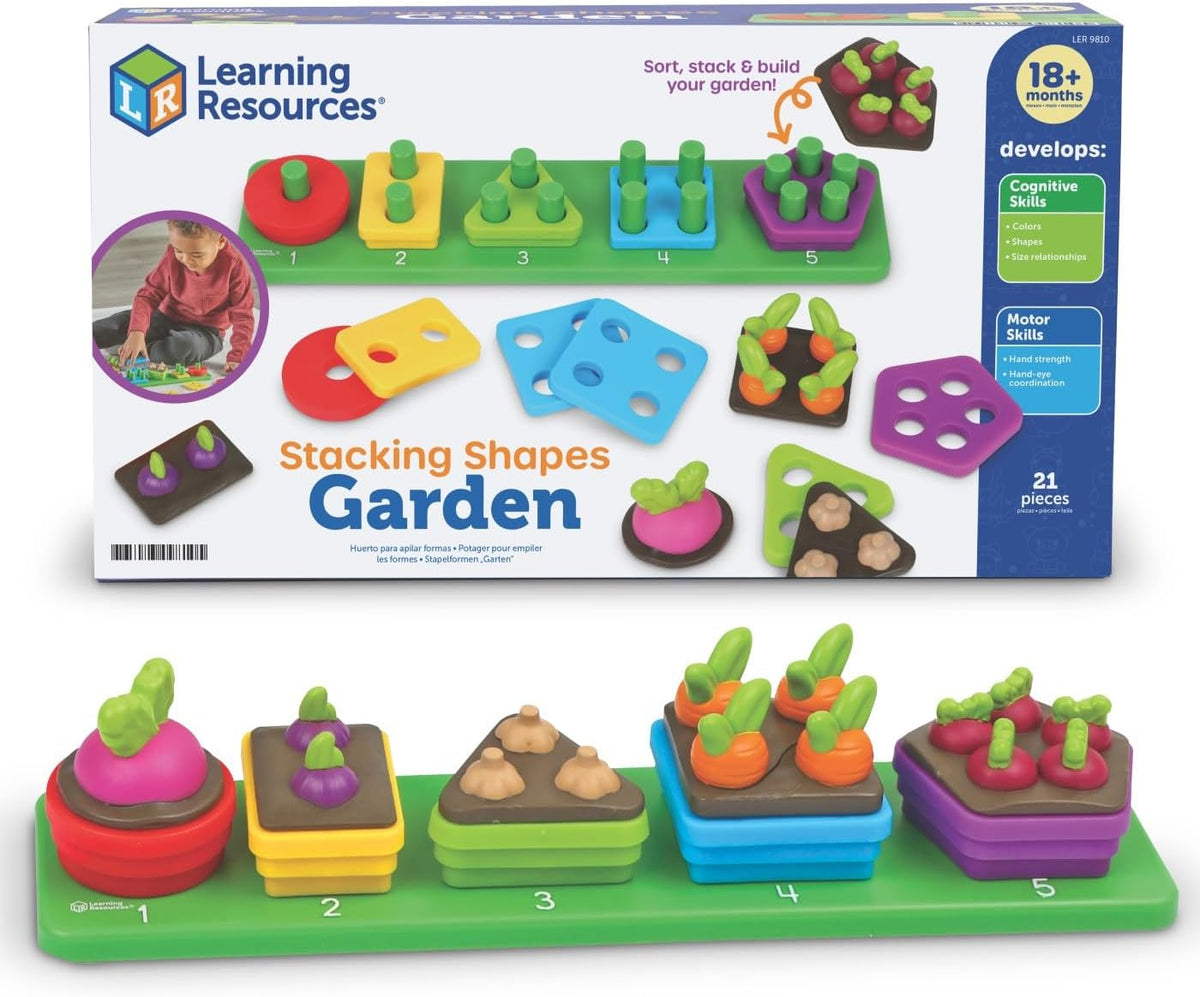 Learning Resources 形狀花園堆疊組 Stacking Shapes Garden