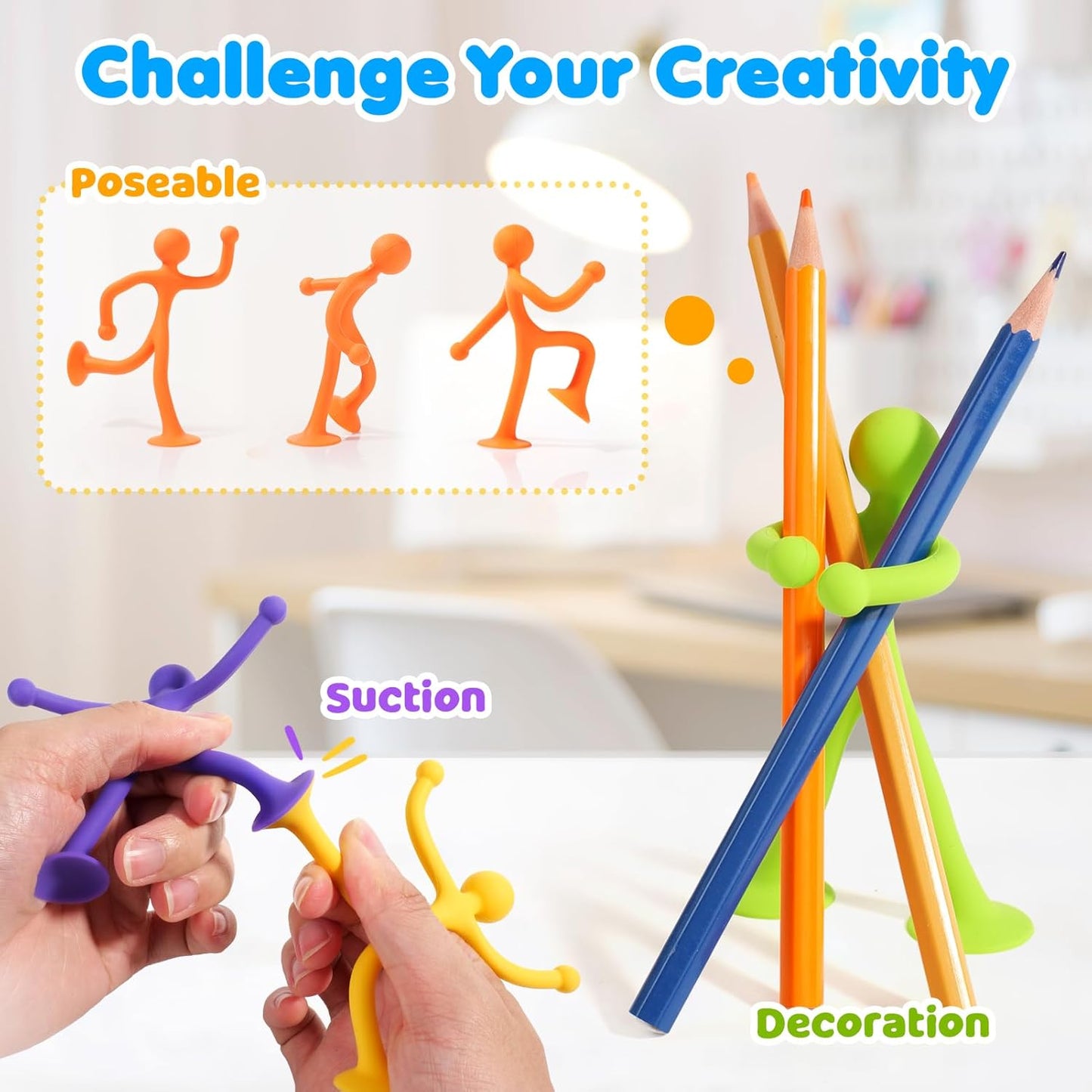 LESONG 靜音柔韌感統玩具 12入組 Quiet Bendable Fidget Toys