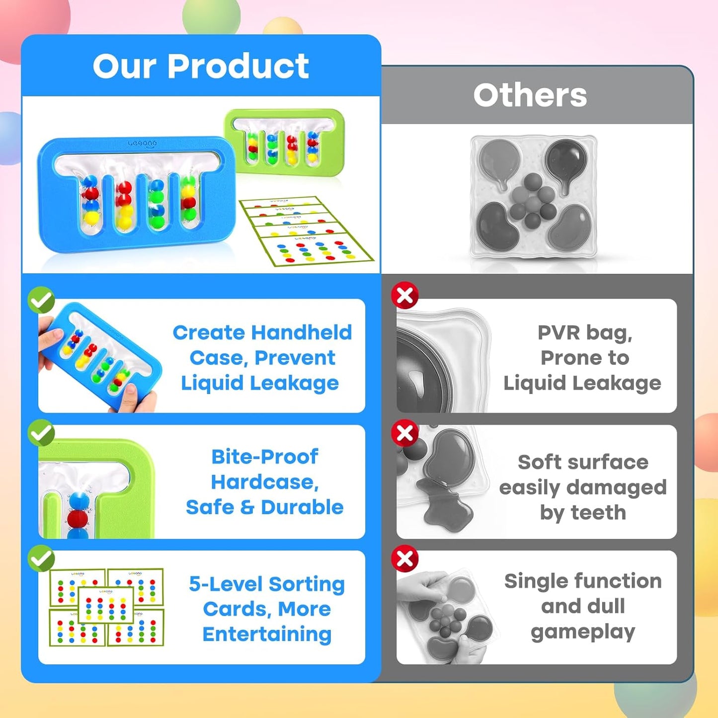 LESONG 凝膠色彩迷宮感統玩具 Gel Color Maze Logic Toy