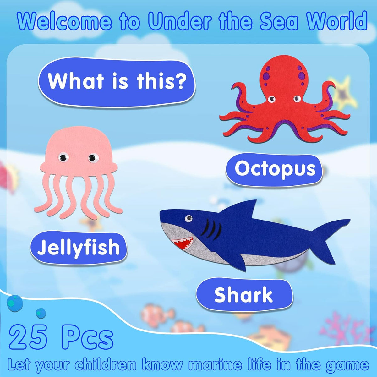 海洋主題毛氈故事板 Ocean Felt Board Story Set