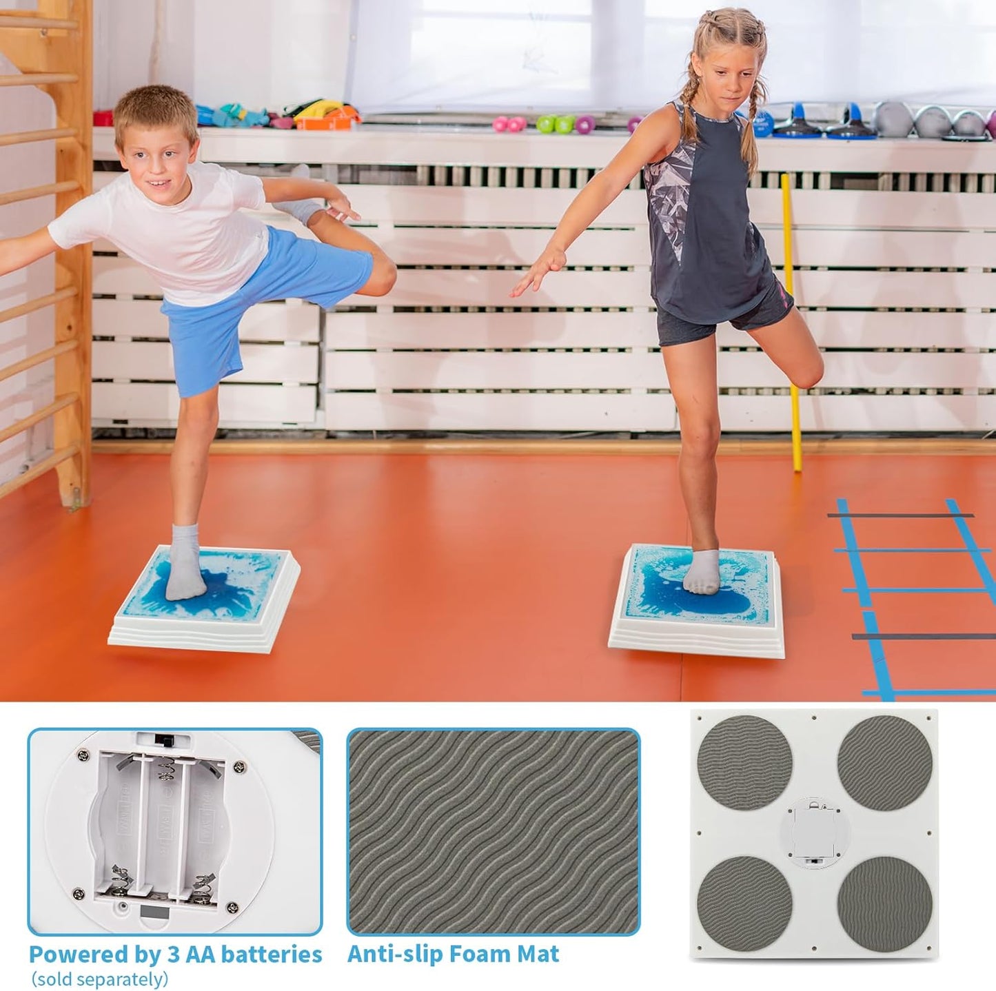 Art3d 互動變色地磚(3入組)Sensory Tiles (3-Pack)