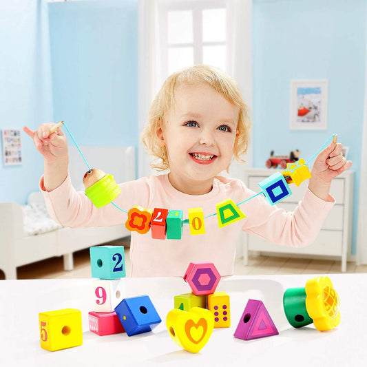 TOP BRIGHT 木製穿線串珠 Wooden Lacing Beads