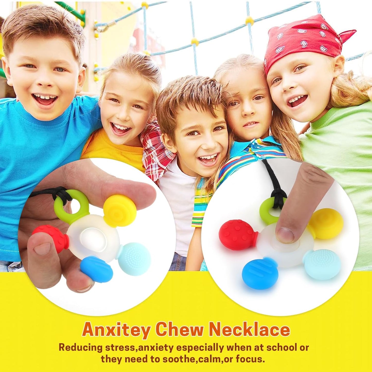 Seeway 感統咀嚼項鍊 2入組 Sensory Chew Necklace – 2 Pack