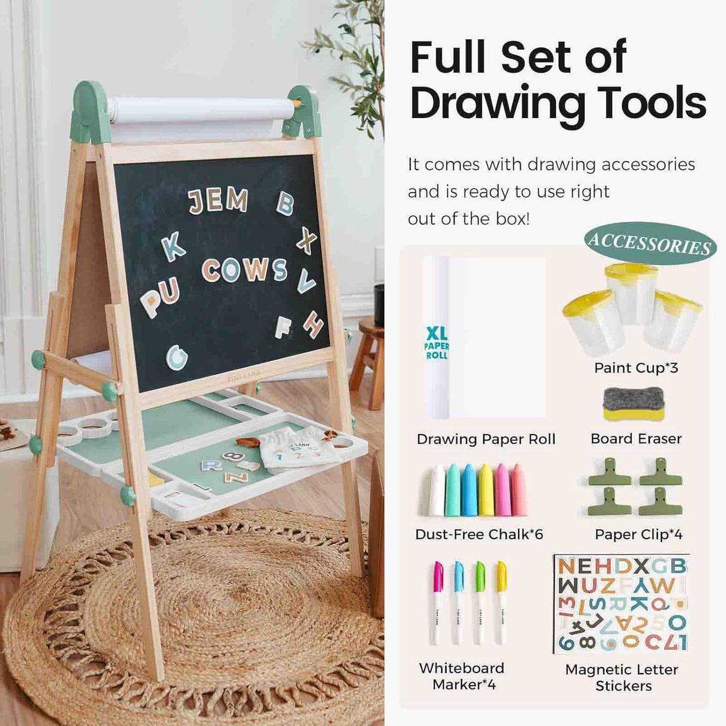 Tiny Land 雙面磁力畫架 Dual-Side Easel