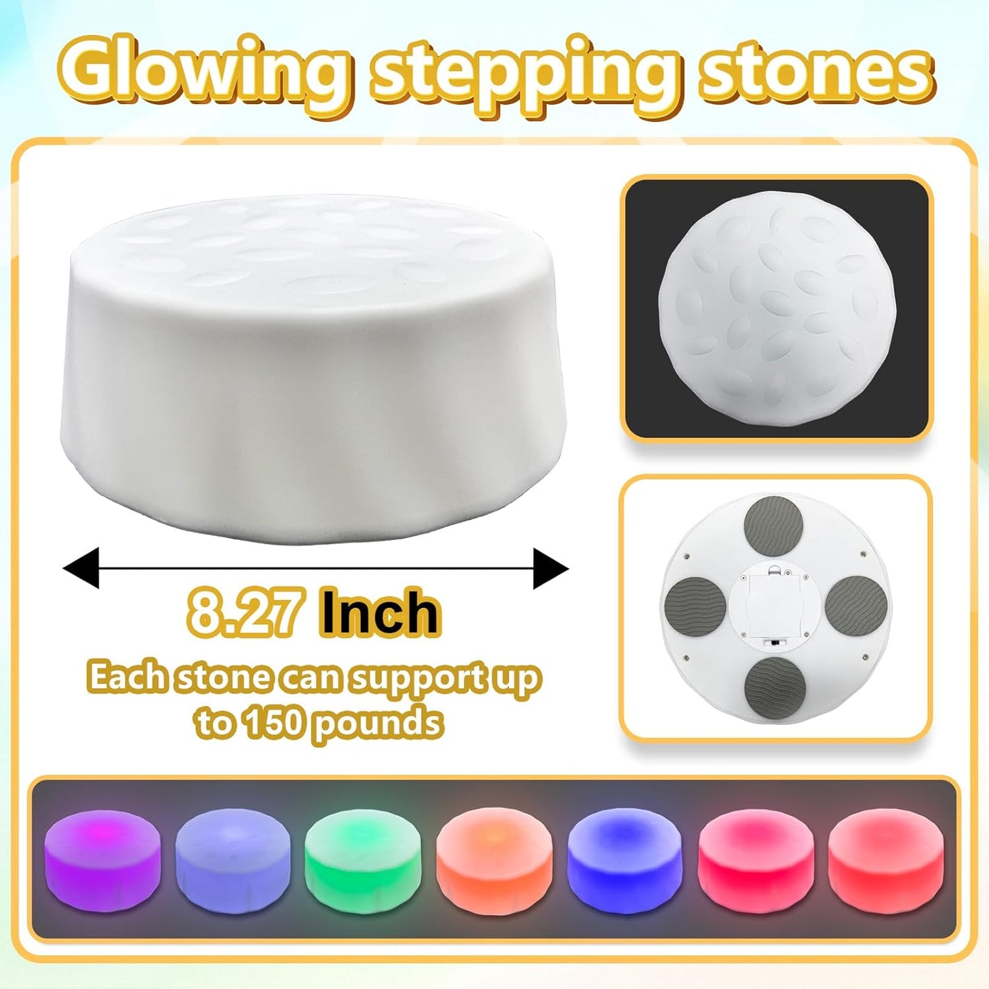 發光感統踏石 6入組 Light-Up Stepping Stones 6-Pack