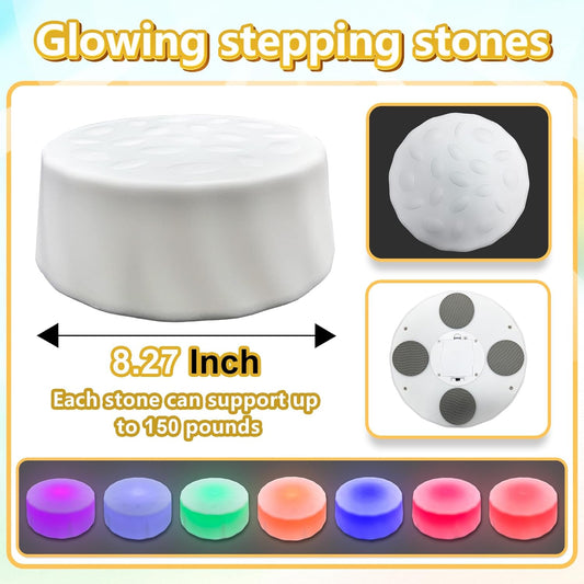 發光感統踏石 4/6入組 Light-Up Stepping Stones 4/6-Pack