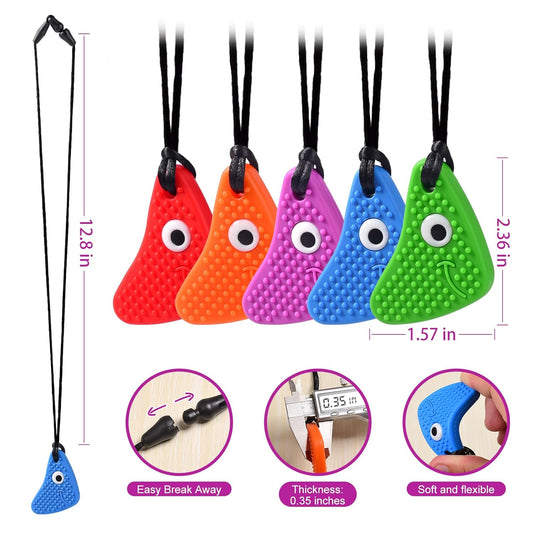 Seeway 感統咀嚼項鍊 5件組 Chew Necklaces – 5 Pack