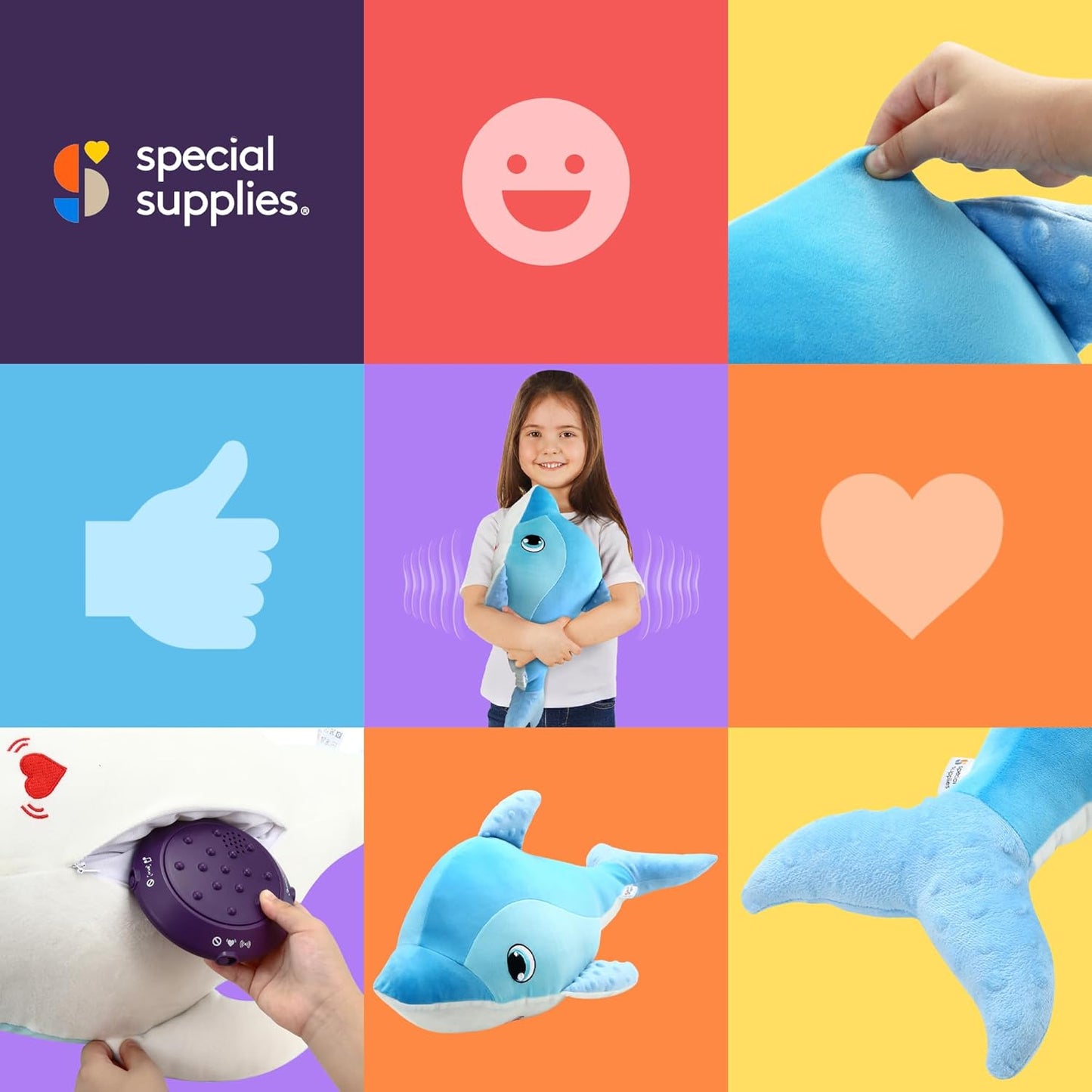 振動毛公仔(鯨魚) Special Supplies Vibrating Pillow (Whale)