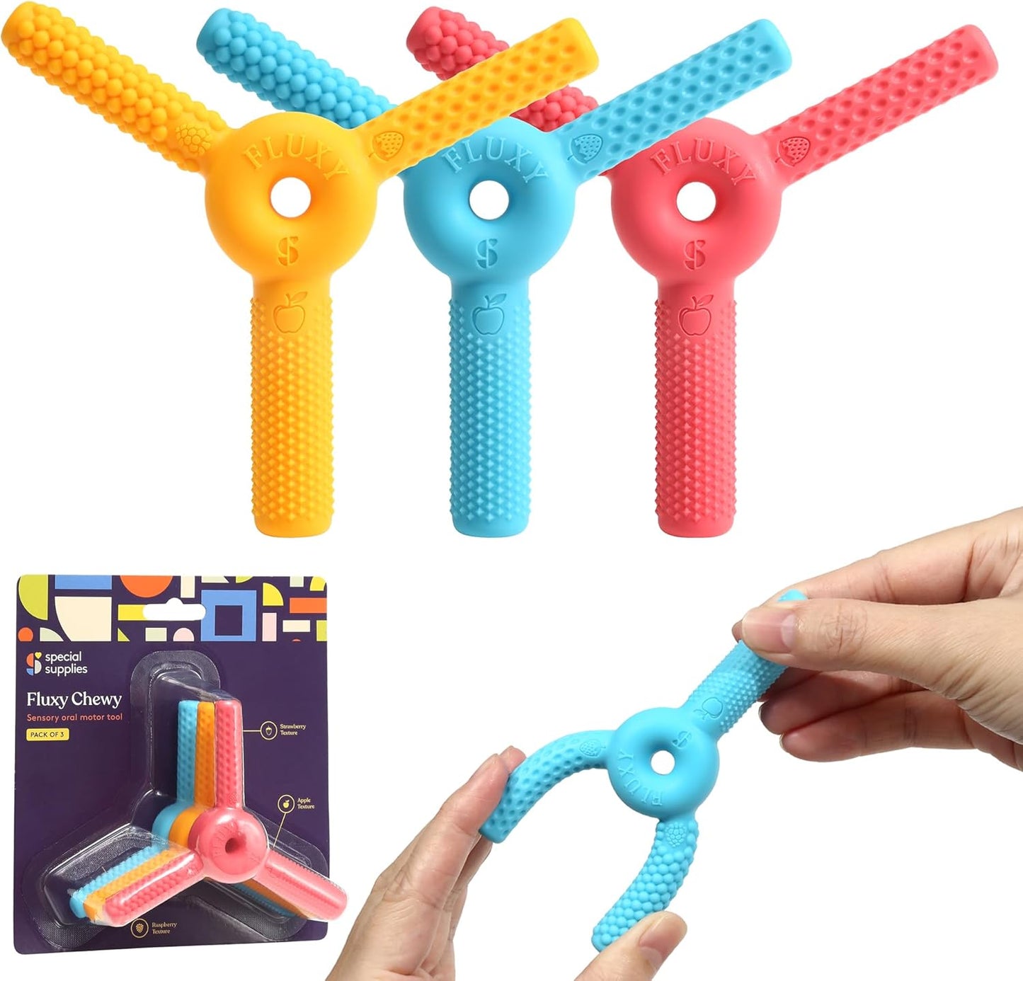 Special Supplies 口腔感統咀嚼玩具 3件組 FLUXY Oral Sensory Chew Toys – Combo 3 Pack