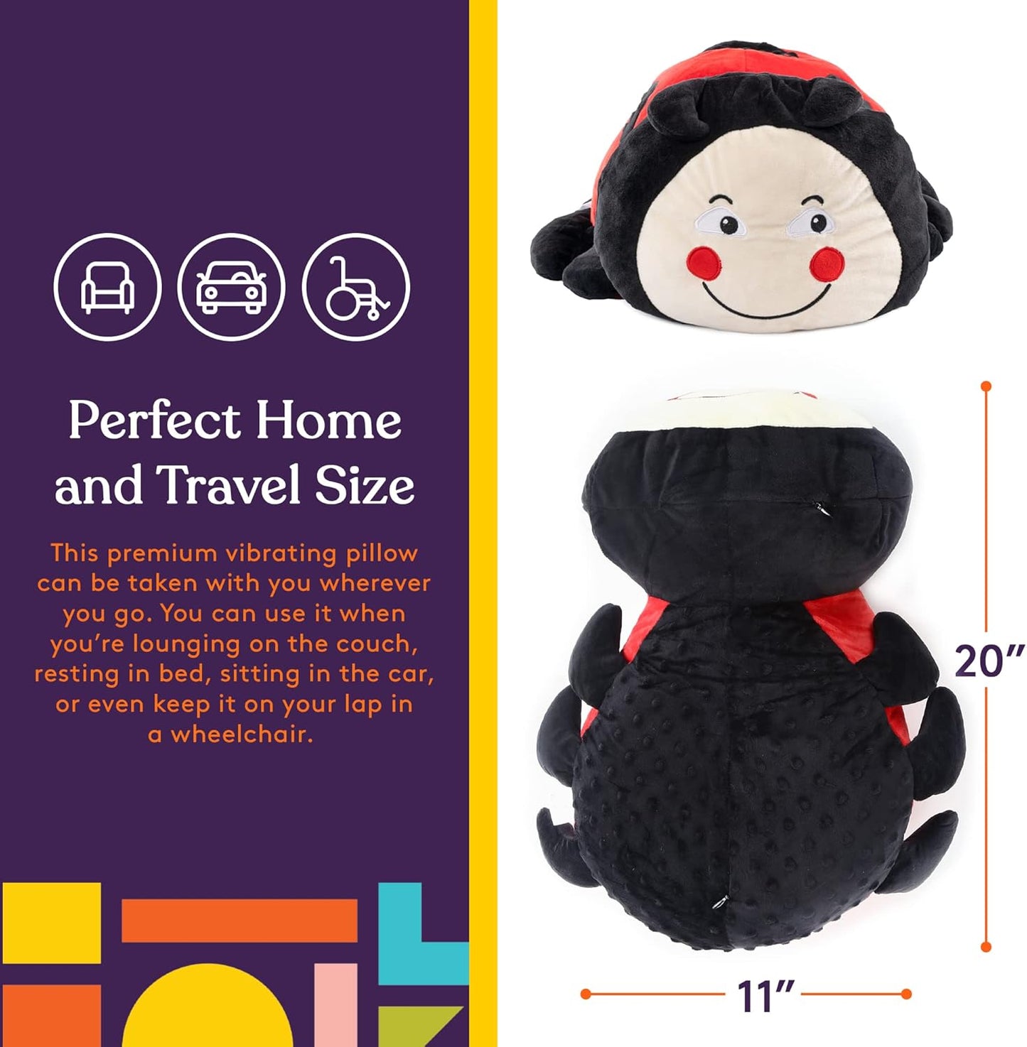 振動毛公仔(小甲蟲) Special Supplies Vibrating Pillow (ladybug)