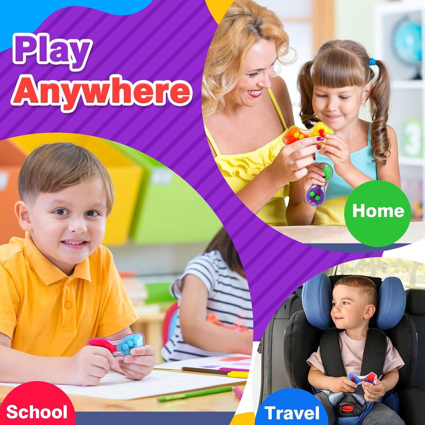 感統擠壓玩具 4件裝 Squeeze Sensory Toys 4-Pack