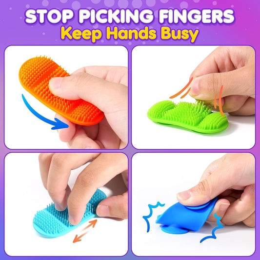 LESONG 多層觸感減壓玩具 6入組 Layered Bristle Sensory Toys 6-Pack