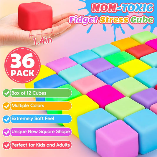 36入大容量舒壓立方組 36-Pack Stress Cubes Bulk Set