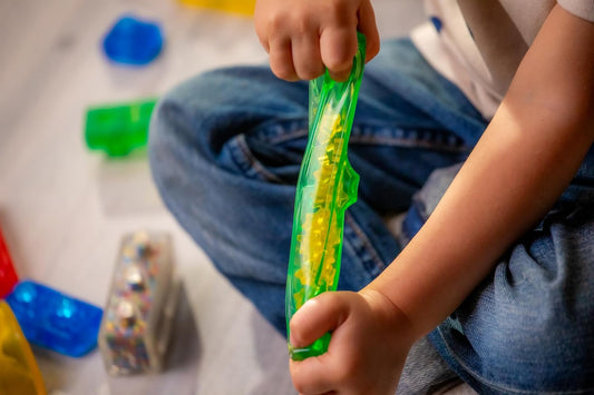 Jelly Blox 收納積木箱 30件式感官積木組 Stash 'N Stack 30 Blocks