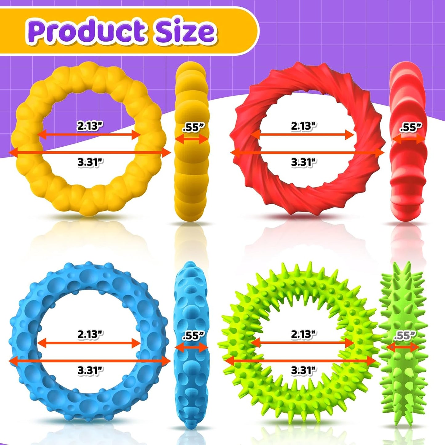 拉伸觸覺手環 Stretchy Sensory Bracelets