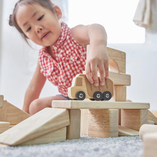 Guidecraft 迷你木製卡車套裝(10件組)- 幼兒玩具車系列 Mini Wooden Trucks - Set of 10 | Toddler Toy Vehicles