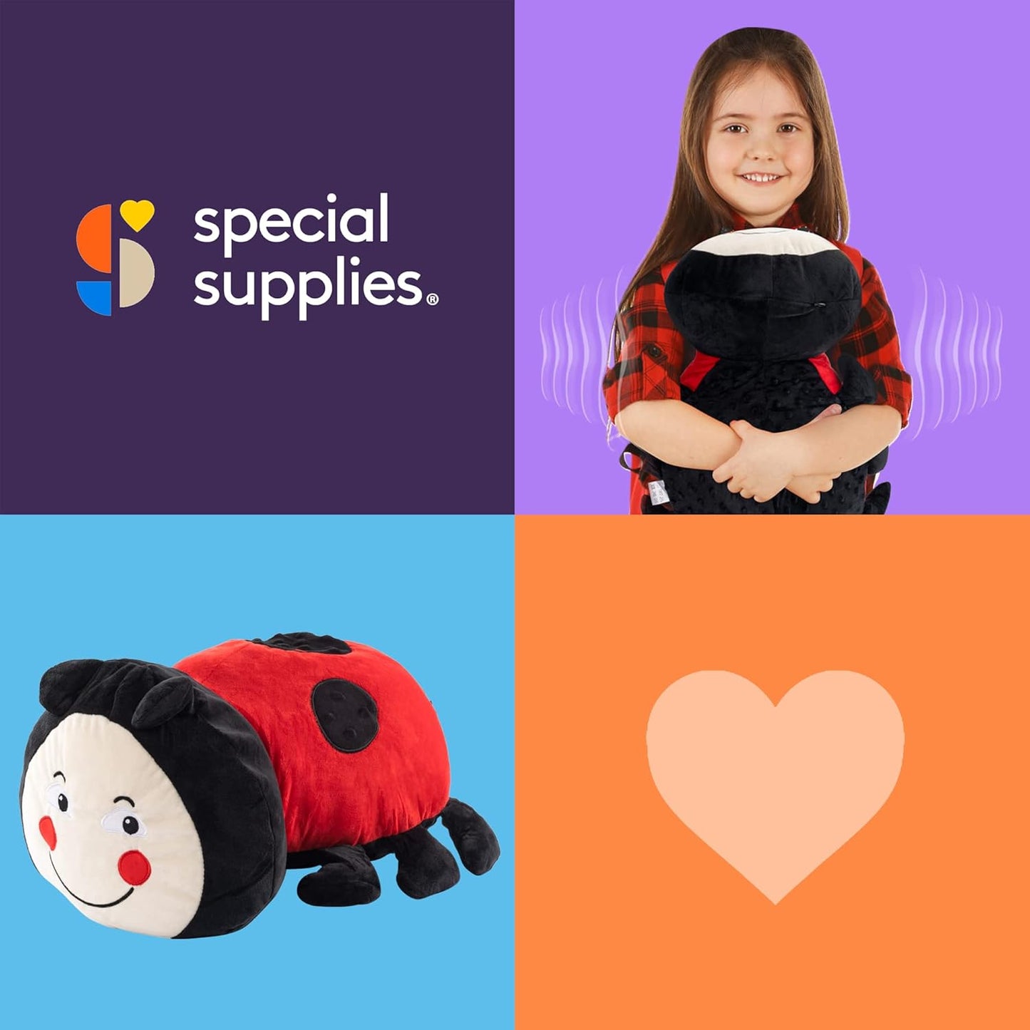 振動毛公仔(小甲蟲) Special Supplies Vibrating Pillow (ladybug)
