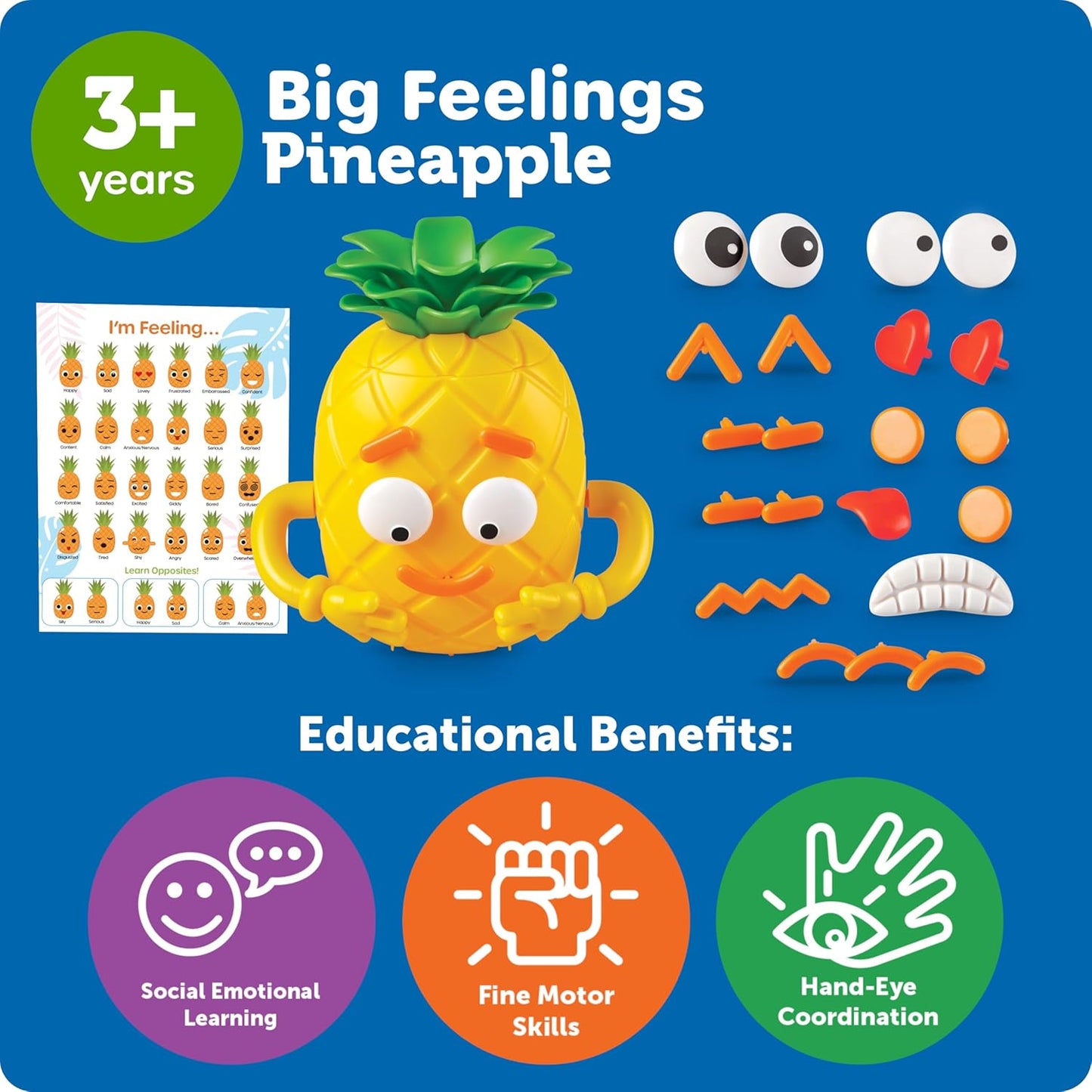 Learning Resources 情緒鳳梨好友 Big Feelings Pineapple