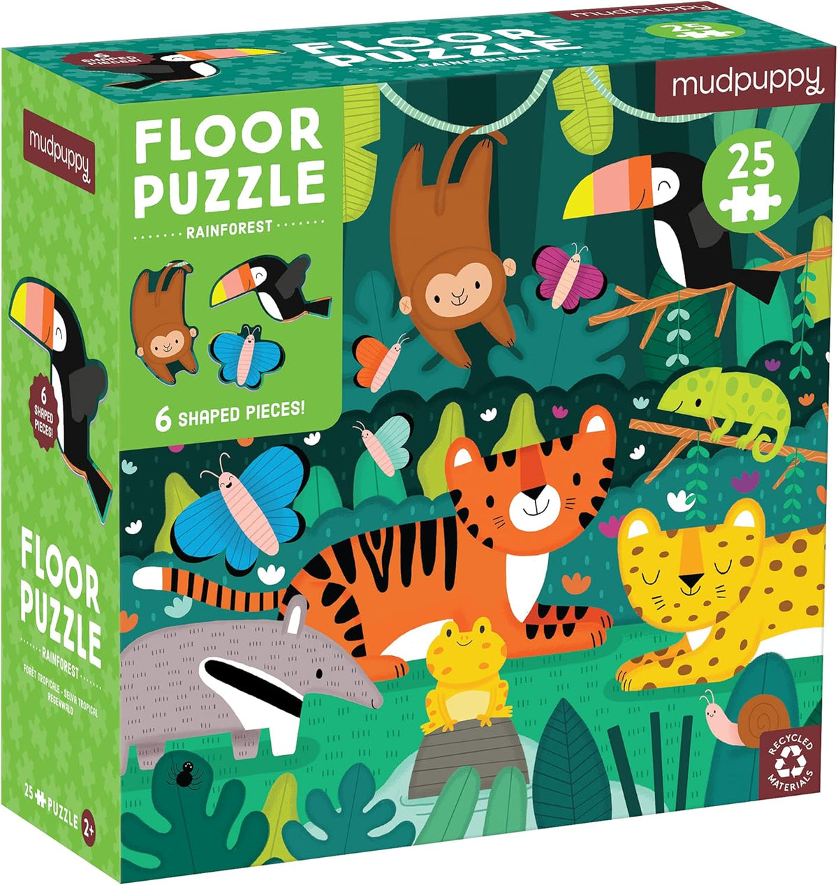 Mudpuppy 雨林地板拼圖 Rainforest Floor Puzzle