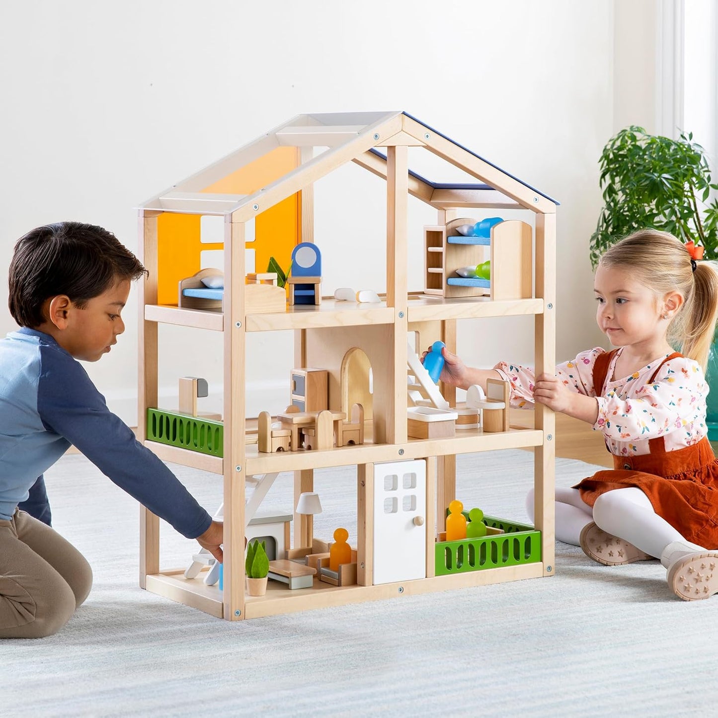 Guidecraft 現代風三層娃娃屋 Modern Home Dollhouse