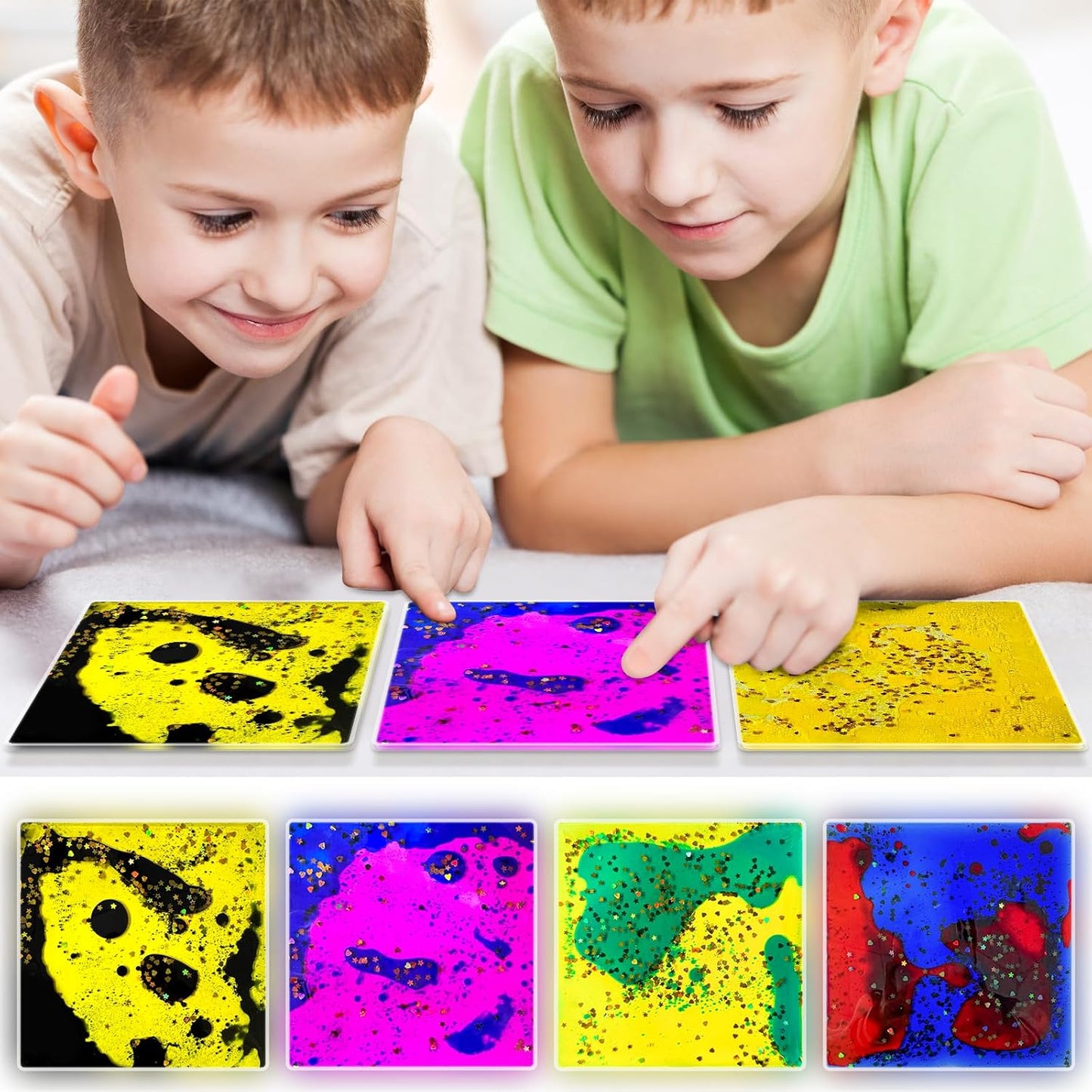 正方形液態感統玩具 12入組 Square Liquid Motion Toys 12-Pack